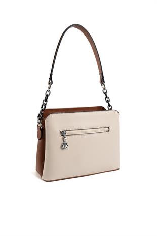 Silver & Polo Bej - Taba SP937 Kadın Omuz Çantası