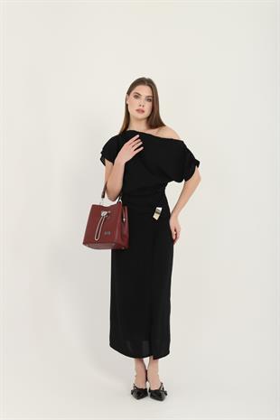 Silver & Polo Bordo - Bordo SP967 Kadın Çapraz Çanta