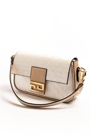 Silver & Polo SP1179 Kadın Omuz Çantası Logolu Sedef-S.Nut