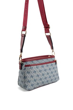 Silver & Polo Gri - Bordo SP1184 Kadın Çapraz Çanta