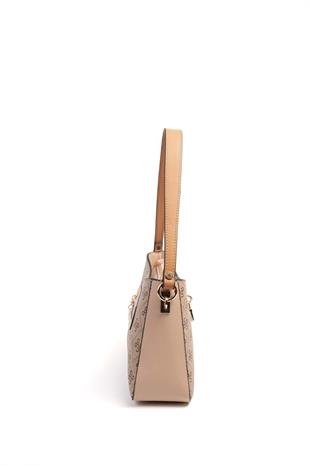 Silver & Polo Koyu Bej - A.Taba SP1102 Kadın Omuz Çantası