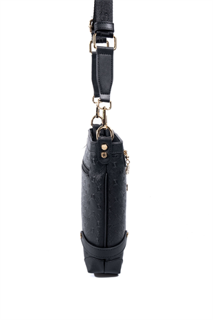 Silver & Polo SP1120 Kadın Çapraz Çanta Logolu Siyah