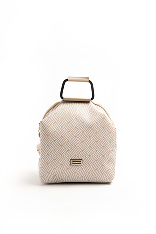 Silver & Polo SP771 Kadın Sırt Çantası Ç.Örgü Bej-Kum