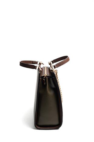 Silver & Polo SP1166 Kadın El Çantası Düz Zeytuni-Kahve