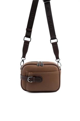 Silver & Polo SP1256 Kadın Çapraz Çanta Petek Karamel-Kahve