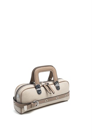 Silver Polo SP1258 Kadın El Çantası Fashion Bej-Latte