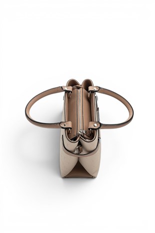 Silver Polo Bej - Latte Fashion Kadın El Çantası SP1149