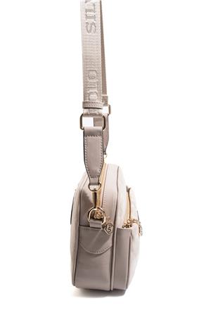 Silver Polo Bej - Kum Süet Kadın Çapraz Çanta SP1267