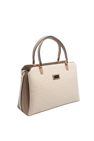 Silver Polo SP9721 Kadın El Çantası Fashion Bej-Latte