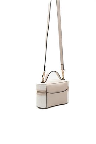 Silver & Polo Sedef - Bej SP1195 Kadın Makyaj Çantası