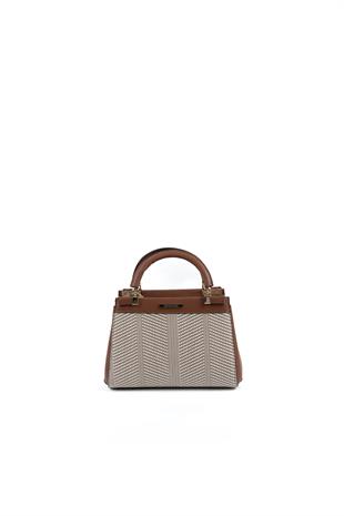 Silver & Polo Bej - Taba SP1193 Kadın Çanta Modelleri>El Çantası