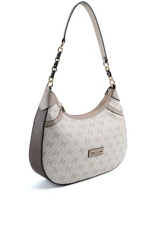 Silver & Polo Bej - Kum - Kahve SP1255 Kadın Omuz Çantası