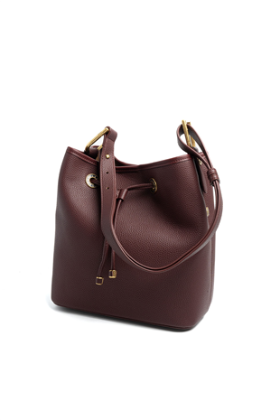 Silver Polo SP1241 Kadın Omuz Çantası Mini Rolax Bordo-Bordo