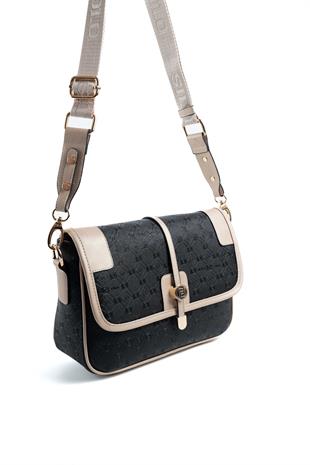 Silver & Polo Siyah - S.nut SP1182 Kadın Çapraz Çanta