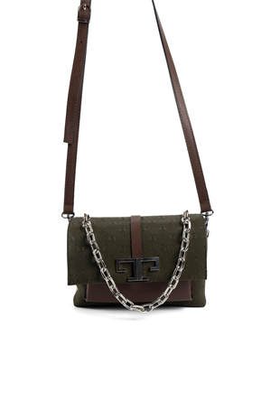 Silver & Polo SP1148 Kadın Çapraz Çanta Fashion Haki-Kahve