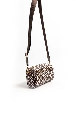 Silver & Polo SP1142 Kadın Çapraz Çanta Ekose Kahve