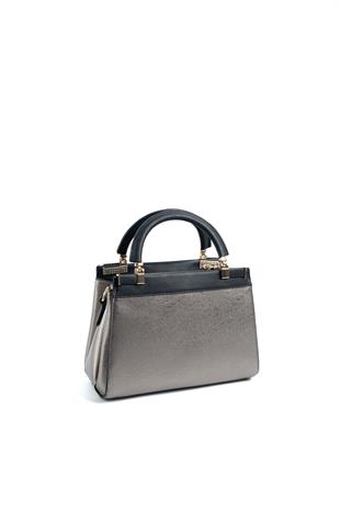 Silver & Polo Platin - Siyah SP1193 Kadın El Çantası
