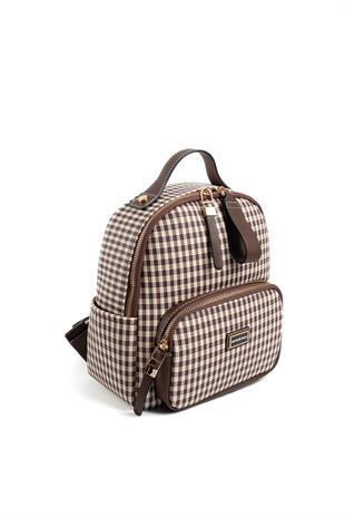 Silver & Polo Kahve Sarı - Kahve SP1130 Kadın Sırt Çantası