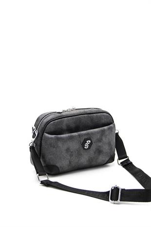 Silver & Polo SP1094 Kadın Çapraz Çanta Petek M.Gümüş-Siyah