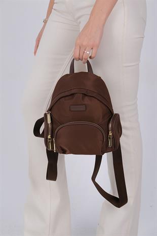 1208 Kadın Sırt Çantası  Kahve