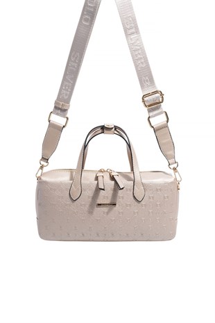 Silver & Polo SP1276 Kadın El Çantası Logolu Nut-S.Nut