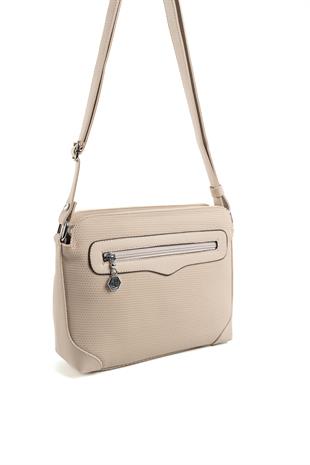 Silver & Polo SP364 Kadın Çapraz Çanta Petek Kum Beji