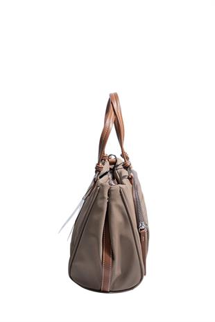 Silver Polo SP1227 Kadın Omuz Çantası Saten Vizon-Taba