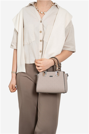Silver Polo SP1281 Kadın El Çantası Fashion A.Vizon-Latte