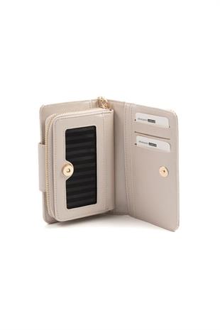 Silver & Polo SP1202 Kadın Cüzdan & Kartlık Logolu Bej-S.Bej