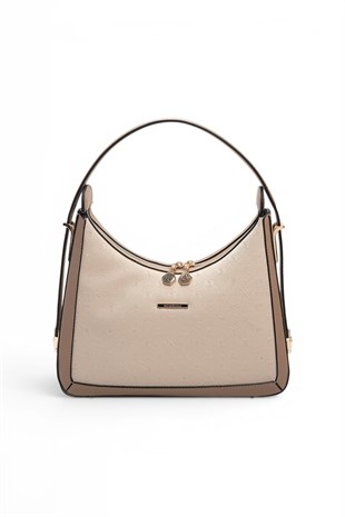 Silver Polo Bej - Latte Fashion Kadın Omuz Çantası SP1187
