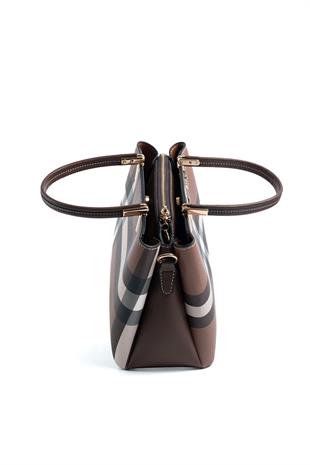 Silver & Polo Koyu Bej - Kahve SP1098 Kadın El Çantası