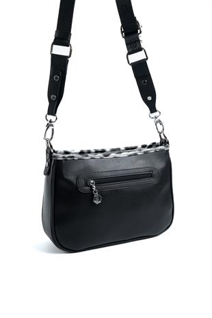 Silver & Polo Leopar Siyah SP1160 Kadın Çapraz Çanta