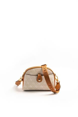 Silver & Polo SP1144 Kadın Çapraz Çanta Monogram Taş-A.Taba