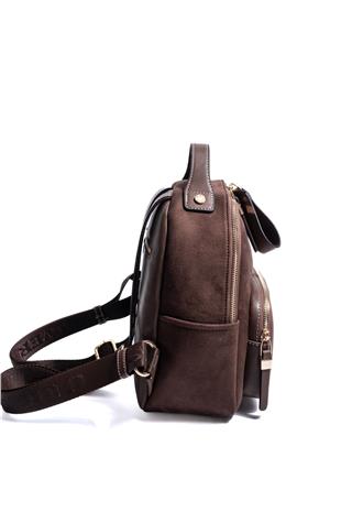 Silver & Polo SP1130 Kadın Sırt Çantası Süet Kahve