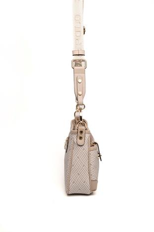 Silver & Polo Bej - Kum SP1160 Kadın Çapraz Çanta