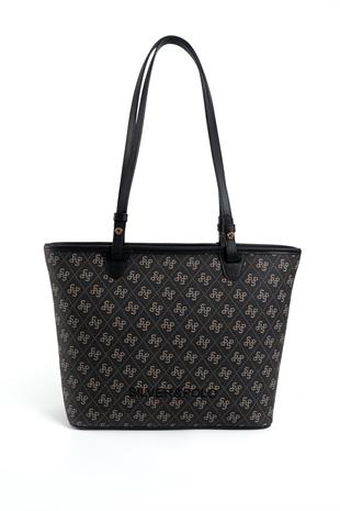 Silver & Polo Füme - Siyah SP1204 Kadın Omuz Çantası