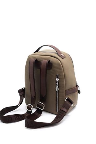 Silver & Polo SP1061 Kadın Sırt Çantası Petek L.Haki-Kahve