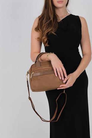 1216 Kadın El Çantası  Tütün-Kahve