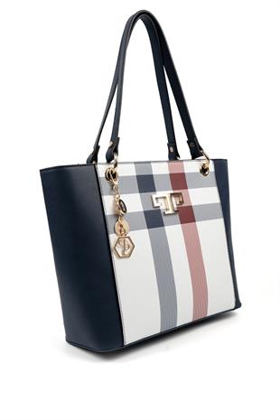 Silver & Polo Beyaz - Laci SP1176 Kadın Omuz Çantası