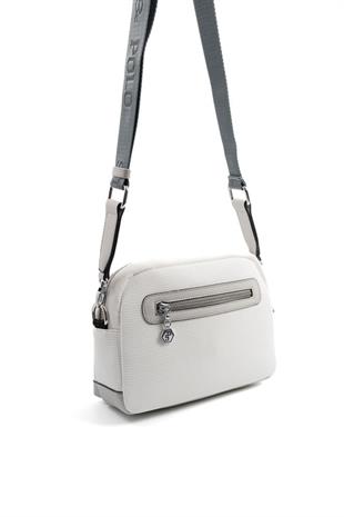 Silver & Polo SP1201 Kadın Çapraz Çanta Petek Beyaz-A.Gri