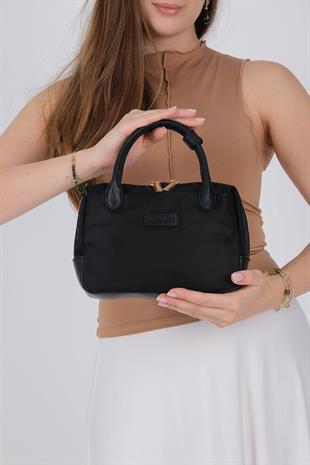 Silver & Polo SP1224 Kadın El Çantası Saten Siyah-Siyah