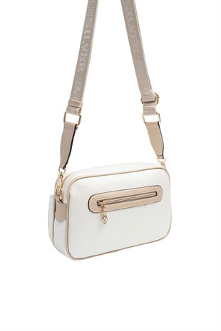 Silver & Polo SP1267 Kadın Çapraz Çanta Logolu Sedef-S.Nut