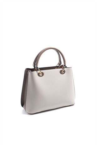 Silver Polo Bej - Latte Düz Kadın El Çantası SP1272