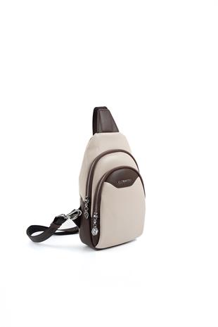 Silver & Polo Bej - Kahve SP959 Kadın Çanta Modelleri>Vücut Çantası