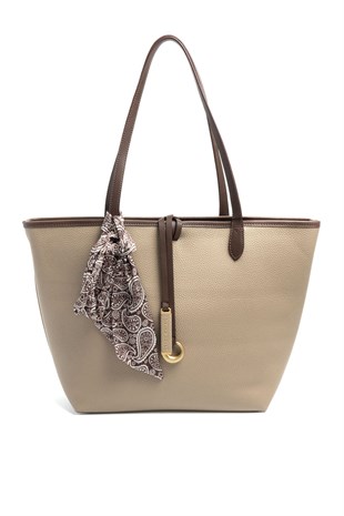 Silver Polo SP1247 Kadın Omuz Çantası Mini Rolax Vizon-Vizon