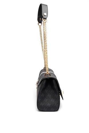 Silver & Polo SP1139 Kadın Çapraz Çanta Monogram Siyah