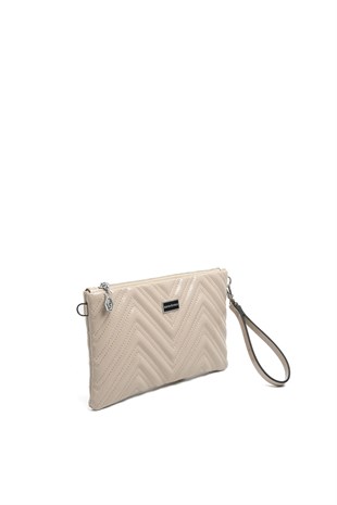 Silver & Polo SP1250 Kadın Portföy & Clutch Crash Vizon-Vizon