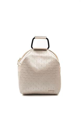 Silver & Polo SP771 Kadın Sırt Çantası Logolu Bej-S.Bej