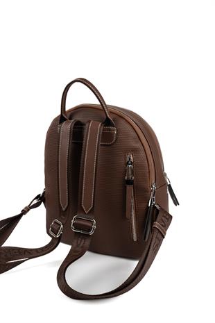 Silver & Polo SP1265 Kadın Sırt Çantası Petek Kahve