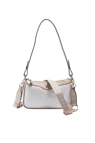 Silver & Polo SP1274 Kadın Çapraz Çanta Logolu Sedef-S.Nut
